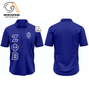 Conjunto de Dos Piezas de Verano de la Hermandad Zeta Phi Beta, Cuello Alto, Emblema Bordado, Antiarrugas, Secado Rápido, Casual, Divine Nine Long - Product Image 4