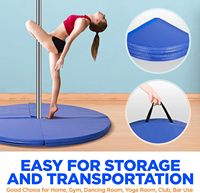Tapis de poteau pliable professionnel pour équipement de plein air durable de danse et de fitness