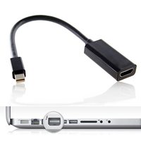 Câble adaptateur SYONG 4K Mini DisplayPort vers HDMI femelle, convertisseur Mini DP mâle vers HDMI femelle avec audio et vidéo pour PC