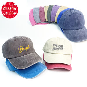 Alta calidad personalizar impresión lavado Vintage sombrero unisex, poliéster/algodón lavado ácido sombrero desgastado con logotipo personalizado gorras de béisbol - Product Image 2