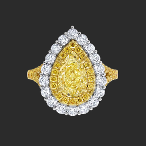 Elegante pera Halo anillo de compromiso conjunto Moissanite 925 Plata boda joyería naturaleza diseño anillo conjunto OEM ODM proveedor de fábrica - Product Image 2
