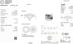 Venta al por mayor redondo brillante corte 2,0 quilates K Color SI1 y Si2 claridad diamantes sueltos Real IGI certificado solitarios naturales sueltos OEM - Product Image 2