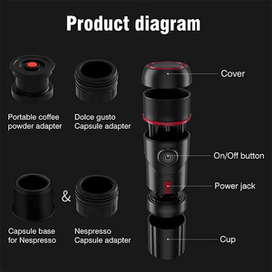 Cafetera Automática Portátil, Compatible con Cápsulas 3 en 1, Alimentación por USB, para Calentar en el Auto y Uso en el Hogar - Product Image 5