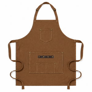 Adult Sleeveless Cotton <b>Kitchen</b> <b>Apron</b> with Customizable Logo Water Resistant Bib <b>Apron</b> - Product Image 1