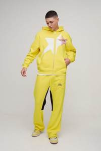 ชุดวอร์มกางเกงมีฮู้ดสำหรับวิ่งชุดวอร์มกางเกงคาร์โก้ทรงโอเวอร์ไซส์มีฮู้ดผ้ารูดซิปพิมพ์ลาย - Product Image 3