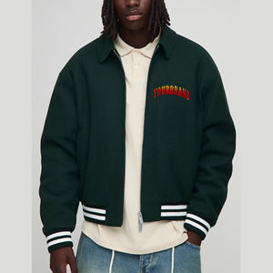 Veste universitaire Streetwear coupe ample sur mesure de haute qualité pour homme veste d'hiver respirante et lourde de style Hip Hop - Product Image 6