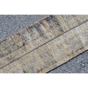 พรมปูพื้นสไตล์ตุรกีสีเบจสีน้ำตาล1.4x3.2ft ทำด้วยมือพรมสี่เหลี่ยมสำหรับติดทางเข้าห้องนั่งเล่นพรมข้างเตียง - Product Image 5