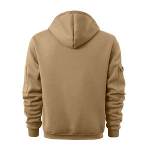 Pull à col montant pour homme, manches longues, en molleton doux mélangé, sweat-shirts décontractés, manteaux à capuche tendance avec poches - Product Image 6