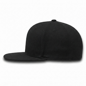 Gorra Snapback Negra Personalizada OEM ODM al por Mayor, 6 Paneles, Visera Plana, Bordado 3D, Letras y Logotipo Personalizados, Estilo Casual Deportivo, 100% Algodón - Product Image 2