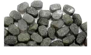 10 pièces pierre de soleil noire naturelle 14-16 MM pierres brutes extraites de la terre pierres précieuses en vrac pour la fabrication de bijoux - Product Image 3