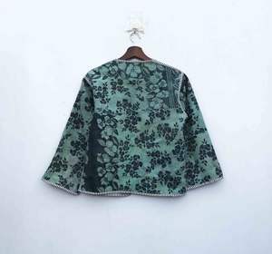 เสื้อแจ็คเก็ตคันธาทำมือจากอินเดีย ขายส่ง เสื้อโค้ทสไตล์ชาติพันธุ์สำหรับผู้หญิง ใส่ได้ทั้งสองด้าน เหมาะสำหรับฤดูหนาว - Product Image 5