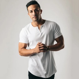 Séchage rapide respirant sport maille tissu Fitness entraînement vêtements actifs hommes T-shirts en gros à manches longues Gym t-shirts - Product Image 3