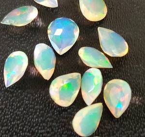 Corte de pera de ópalo etíope Natural 3x5mm facetado-suelto ópalo etíope pera corte piedra preciosa excelente calidad multifuego - Product Image 6