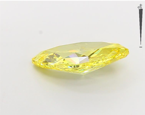 Aniva Jewels 4,59 Carat VS1 Lab Grown Marquise Cut CVD Diamond Fancy Vivid Yellow Certificado por IGI Loose Diamonds - Product Image 3