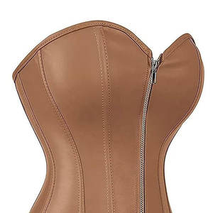 Dernier modèle de corset en cuir quantité minimale de commande bas modèle Service OEM Offre Spéciale Corset en cuir sans manches à prix abordable pour vente en ligne - Product Image 4