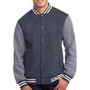 Chaquetas de Lana para Hombre, Color Gris con Mangas Color Gris Claro, Ropa Deportiva de Invierno para Colegio y Universidad - Product Image 1