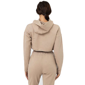 สไตล์Streetwearแฟชั่นยอดนิยมของผู้หญิงCrop Top Hoodies/ขนาดบวกสวมใส่สบายๆแขนยาวผู้หญิงCrop Top Hoodies - Product Image 2