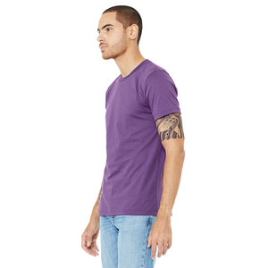 3001 UNISEX JERSEY SHORT SLEEVE <b>Purple</b> TEE Breathable 100% Cotton Classic Tee Perfect Private Label Printing Fashion T <b>Shirt</b> - Product Image 2