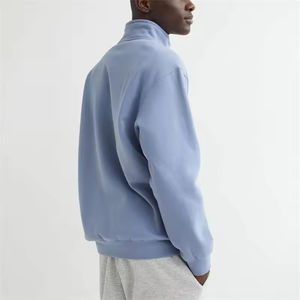 Sudadera de Hombre con Media Cremallera y Logotipo Personalizado, de Alta Calidad, en Felpa de Algodón, con Envío y Entrega - Product Image 3