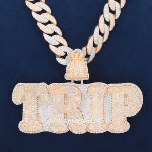 Venta al por mayor Vvs Lab Grown Diamond Initial Pendant Iced Out Round Cut Diamond Letter Logo Number Pendant - Product Image 4