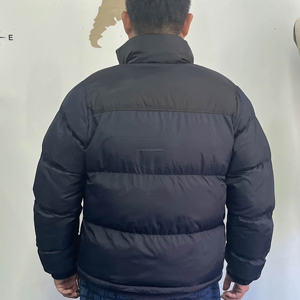 Chaqueta de plumón para hombre, impermeable, cortavientos, ligera, con cierre de cremallera, cuello alto, acolchada y gruesa para invierno - Product Image 5