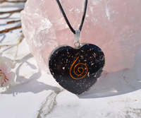 Figurine Mascotte Artisanale en Orgone de Tourmaline Noire, Vente en Gros, Cristaux d'Agate Orgonite, Bijoux de Guérison Reiki, Style Européen