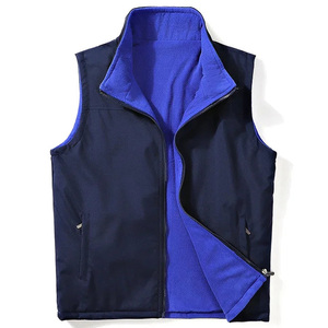 Custom High Quality Reversible <b>Men's</b> Polar <b>Fleece</b> Vest OEM Winter Warm Outdoor Sleeveless Jacket Soft Breathable Workwear <b>Gilet</b> - Product Image 1