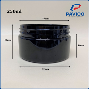 Pavico กระปุกครีมพลาสติก250มล. ฝาปิดสีขาว89มม. 36กรัม ISO บรรจุภัณฑ์เครื่องสำอางที่ผ่านการรับรอง9001 ISO - Product Image 2