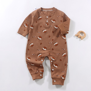 All'ingrosso a buon mercato autunno inverno stampa cartoni animati cotone girocollo maniche lunghe ragazzi ragazze pigiama del <span class=keywords><strong>neonato</strong></span> <span class=keywords><strong>abbigliamento</strong></span> - Product Image 1
