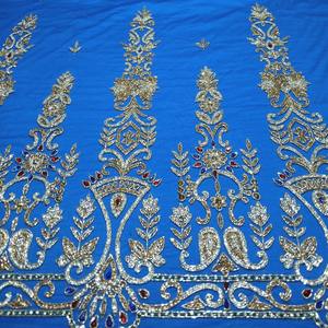 Tela de encaje francés con flores, nuevo producto, venta al por mayor, con lentejuelas y cuentas - Product Image 1