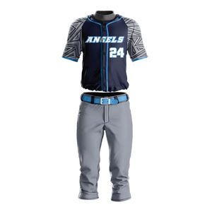 Conjunto de Uniformes de Béisbol al por Mayor, Tallas Grandes, Secado Rápido, Transpirable, Personalizable, Impresión por Sublimación, Fabricante OEM para el Mercado Global - Product Image 2