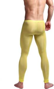 Pantalons de compression pour hommes fabriqués par le fabricant, en élasthanne/polyester, pour la course à pied et les entraînements, respirants, légers, pantalons pour hommes - Product Image 3