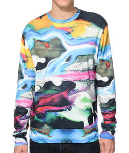 เสื้อสเวตเตอร์แฟชั่นแขนยาวพิมพ์ลายคอกลมมีไซส์ใหญ่พิเศษ - Product Image 2