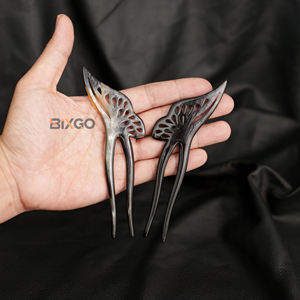 Haute qualité Vietnam gros papillon outil de coiffure corne de buffle naturelle accessoires de mode pour femmes - Product Image 4