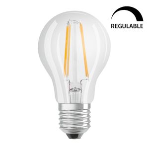 Lámpara LED de cristal estándar, transparente, retrofit, regulable, 5,9W, 2700K, 806Lm (Osram 465055) - Product Image 1