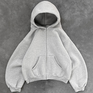 ชุดเซ็ตฮู้ดดี้และจ็อกเกอร์ผ้าฟลีซคอตตอน 100% แบบสั่งทำพิเศษ ทรงโอเวอร์ไซส์ สไตล์สตรีทแวร์ สีพื้น สำหรับฤดูหนาว คุณภาพสูง ป้องกันแบคทีเรีย ระบายอากาศได้ดี - Product Image 1