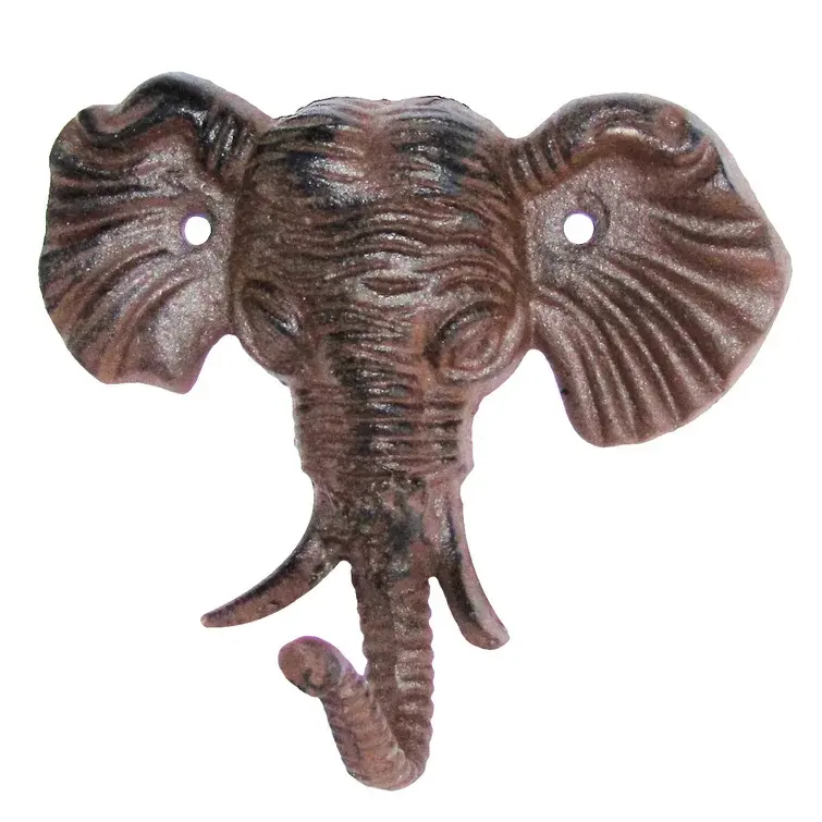 Ganci da parete in metallo a forma di elefante con metallo decorativo di alta qualità progettato per la migliore vendita di ganci da parete in metallo