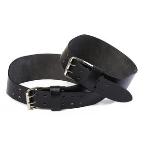 Cinturón de gimnasio personalizable con hebilla de palanca de cuero de piel de vaca Logotipo de elevación de potencia Equipo de levantamiento de pesas personalizado - Product Image 5