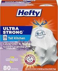 Bolsas de Basura Resistentes Hefty Ultra Strong de 13 Galones, Bolsas de Basura Altas para Cocina de 13 Galones, Cierre con Cordón, 80 Bolsas - Product Image 5