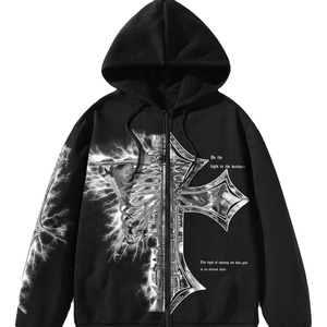 Zip Up Hommes Imprimé À Capuche Polaire Confortable Sweat Pour Hommes 100% Coton À Capuche Logo Personnalisé À Capuche - Product Image 1