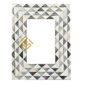 Conception personnalisée de haute qualité Meilleure vente en gros prix produit fabriqué à la main en Inde article cadre photo en os de corne bois de résine - Product Image 2