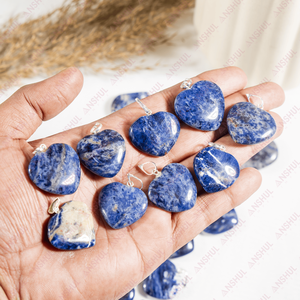 Dernière collection, design moderne, qualité supérieure AAA, bijoux de mode unisexe, pendentifs en forme de cœur en sodalite - Product Image 2