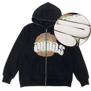 Sudadera con Capucha Extra Grande de Alta Calidad, 100% Algodón, para Hombre, 500-600 Gsm, Hombros Caídos, Estilo Invernal - Product Image 1