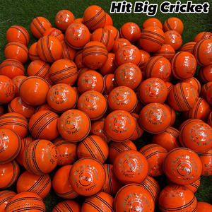 ลูกคริกเก็ตเย็บมือคุณภาพพรีเมียม หนังแท้ สำหรับเครื่องยิงลูกคริกเก็ต  โลโก้สั่งทำได้ ขายส่ง ยี่ห้อ Salstar Sports - Product Image 2