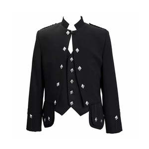 <b>Men's</b> Premium Quality Prince Charlie Jacket & Waistcoat <b>Top</b> Selling Multi-Colour Scottish Charlie Kilts Jackets Whole Sale Price - Product Image 5