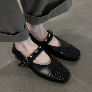 Zapatos planos de lona de color liso para mujer, zapatillas informales para mujer, mocasines sin cordones, calzado cómodo y transpirable para verano - Product Image 1