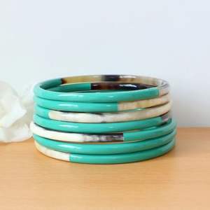 TRADIRIONAL Natural Buffalo Horn <b>Cuffs</b> , Bangles and <b>Bracelets</b> Made From Real Buffalo Horn, Available in an Assortment of - Product Image 6