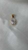 1ct 2ct Or jaune 10k 14k D VS1 Oval Cut IGI Lab Grown HPHT CVD Loose Solitaire Pendant Diamond Charms Romantic