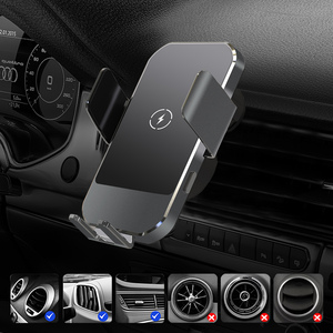 <span class=keywords><strong>Cargador</strong></span> Inalámbrico para Auto de 15W, con Soporte de Aluminio, Carga Rápida de 360° °   Soporte Giratorio para Teléfono Móvil para iPhone y <span class=keywords><strong>Samsung</strong></span> con Logotipo Personalizado - Product Image 3