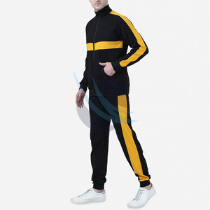 ชุดกีฬาสองชิ้นใส่สบายสำหรับผู้ชายกางเกงจ็อกเกอร์ทรงสลิมฟิตสำหรับฝึกซ้อมและออกกำลังกายลำลองพร้อมดีไซน์พิมพ์ลาย - Product Image 4